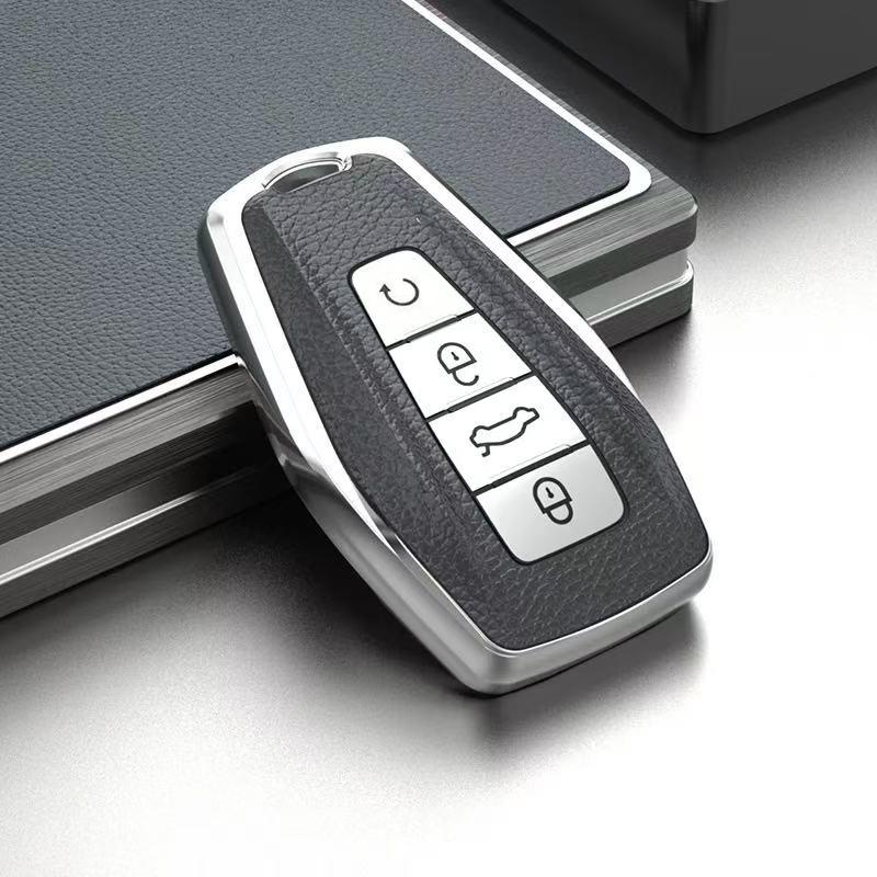 Auto Keyless Protector For Geely Emgrand Ex7 Global Hawk Gx7 Gs Coolray X6 X7 Atlas Boyue Preface Car Key Case Cover Holder