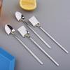 1/2pcs Set Stainless Steel Shovel & Point Spoons Coffee Tea Spoon Ice Cream Dessert Tip Scoops Cutlery Tableware SetKitchenTools