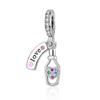 Authentic Original Copper Metal Flamingo Elephant Cat Airplane Elf Heart Pink Purple Charm Bead Components Designed For Pan Bracelet High Quality