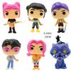 6Pcs/Set Kpop Demons Hunters Anime Figure Rumi Zoey Mira Saja Boys Action Figure Model Doll Cosplay Vinyl Figures Collection Toy