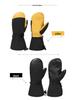 Insulated Cotton Cowhide Ski Gloves: Non-slip, Touchscreen, Long Winter Five-Finger Warmth
