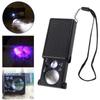 Jewelers Loupe Magnifier with LED Light UV Acrylic Lens Portable 30X 60X Pull Type Jewelry Eye Loop