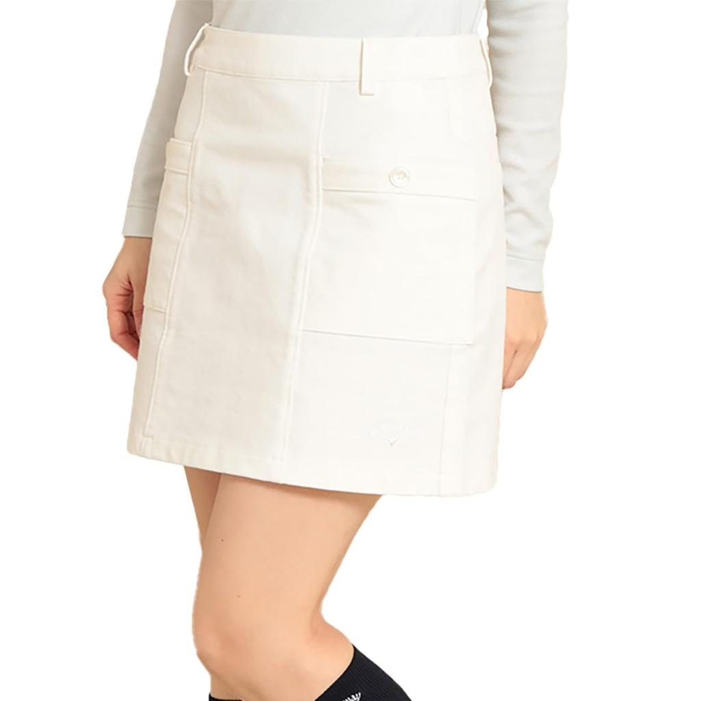 Callaway Stretch Skirt with and C23228208 Size M Women's 8-Way Moisture-Wicking Heat-Generating Properties, Golf, 1030_White,