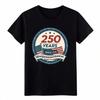 Vintage USA 250th Semiquincentennial Graphic T-Shirt-Patriotic Flag Unisex Tee