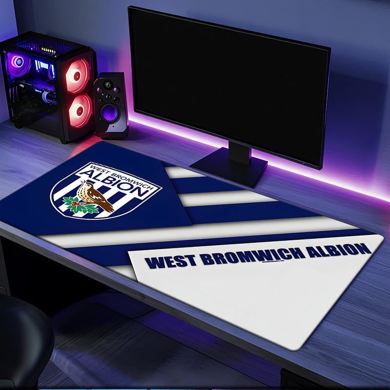 Tappetino per Mouse Bromwich Albion, Base in Gomma, Tappetino per Mouse per Giocatori e Uso Ufficio, Scrivania da Gioco, Tappetino Facile da Pulire Regali di Natale per Fan