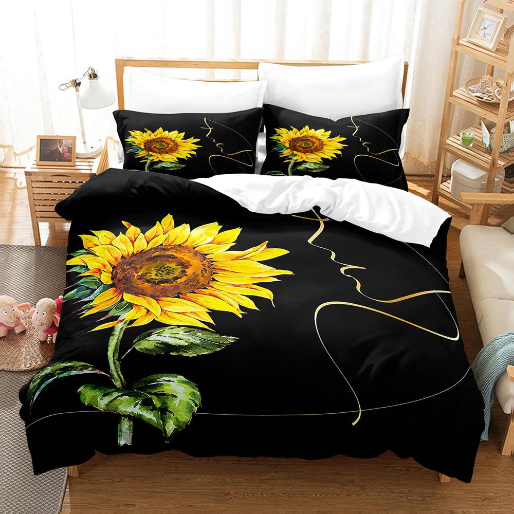 Modedrucktechnologie, 3D-Digitaldruck, Bettwäsche, Bettbezüge, Kissenbezüge, dreiteilige Sets