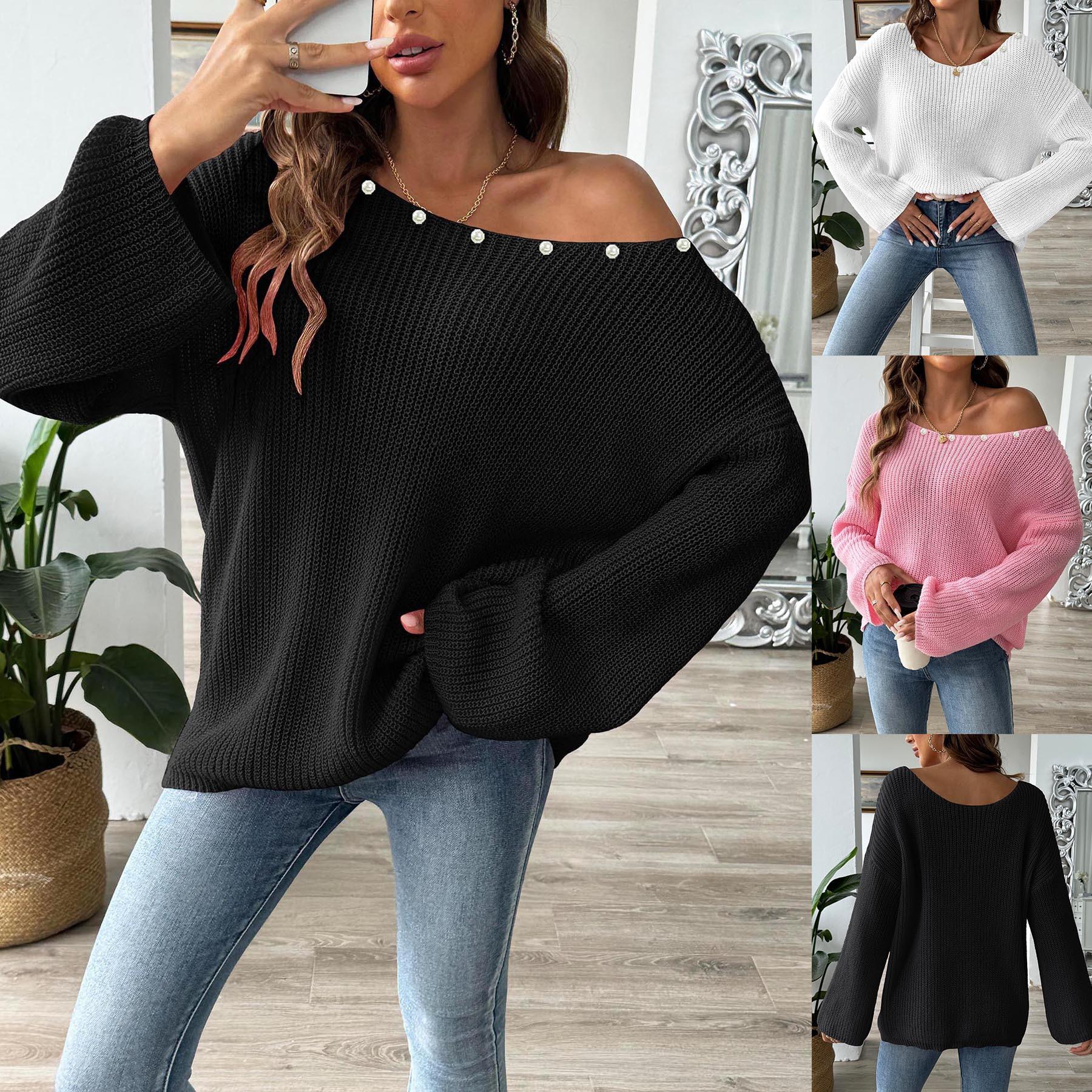 Женский свитер больших размеров с бисером — фото 4