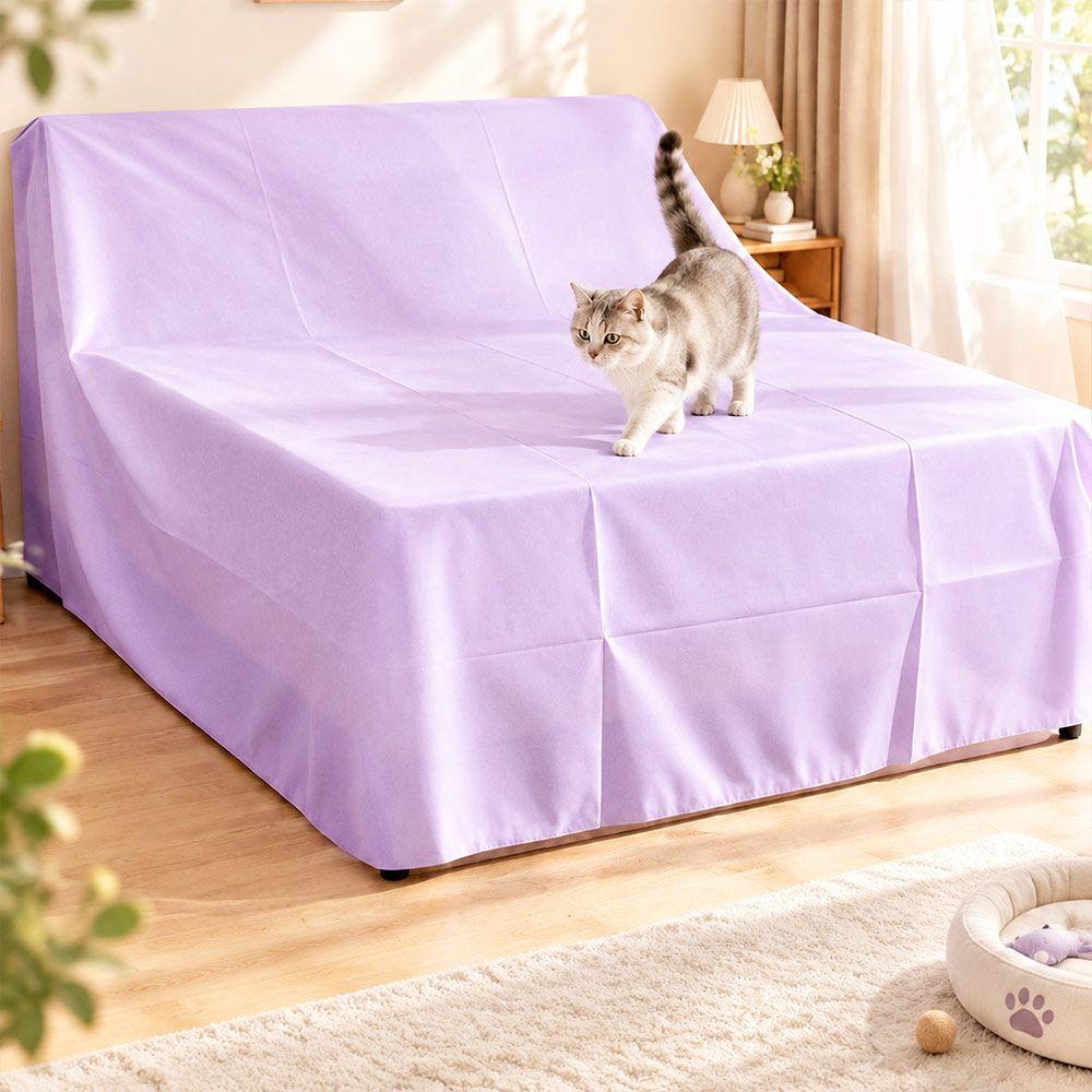 Non Woven Fabric Furniture Dust Cover Purple Dustproof Cover New Sofa Dust Cover Bedroom