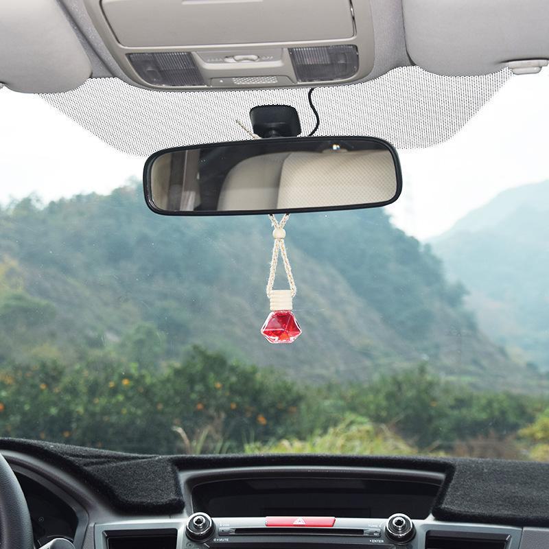 Luxury Car Aromatherapy Pendant - Round Wooden Beads for Long-Lasting Fragrance & Odor Removal