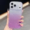 KEYSION Gradient Glitter Jewelled Phone Case for iPhone 16 17 Pro Max Air 16 Plus Wavy Border Lens Protector Shockproof Cover
