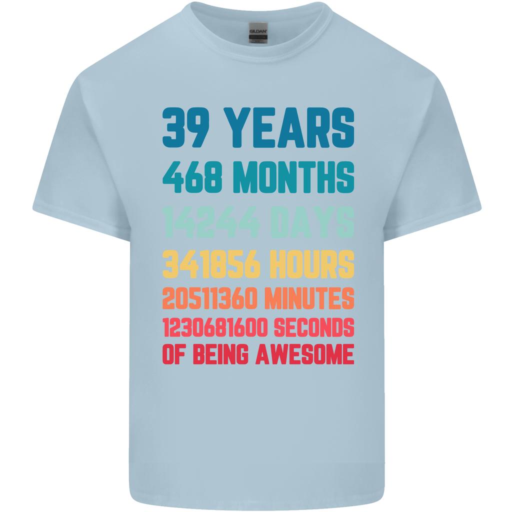39th Birthday 39 Year Old Unisexs Light Cotton TShirt