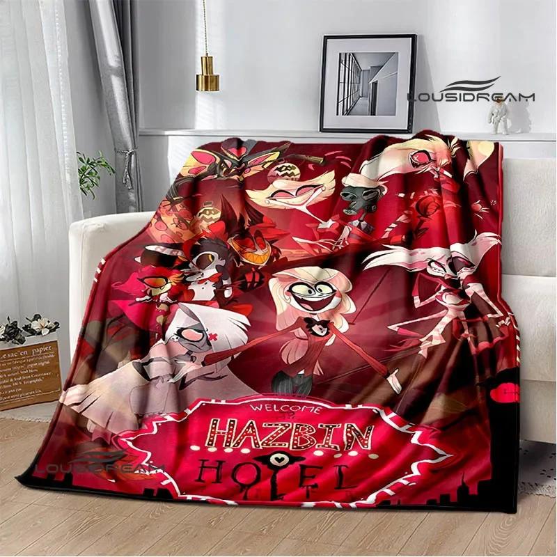 H-Helluva-Boss Cartoon printed blanket Warm Flannel blankets Picnic blanket throw blankets Home bed linings Birthday Gift