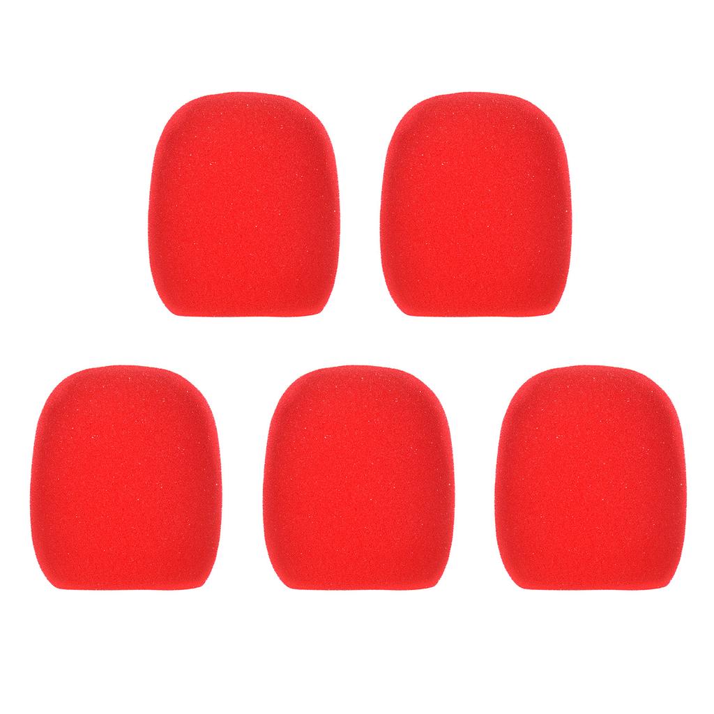 5 Stück Handmikrofon-Windschutzscheiben, Mikrofon-Schaumstoff-Abdeckungen, kompatibel mit