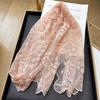 Lightweight Sunscreen Shawl Breathable Mesh Silk Scarf Elegant Lace Scarf  Spring