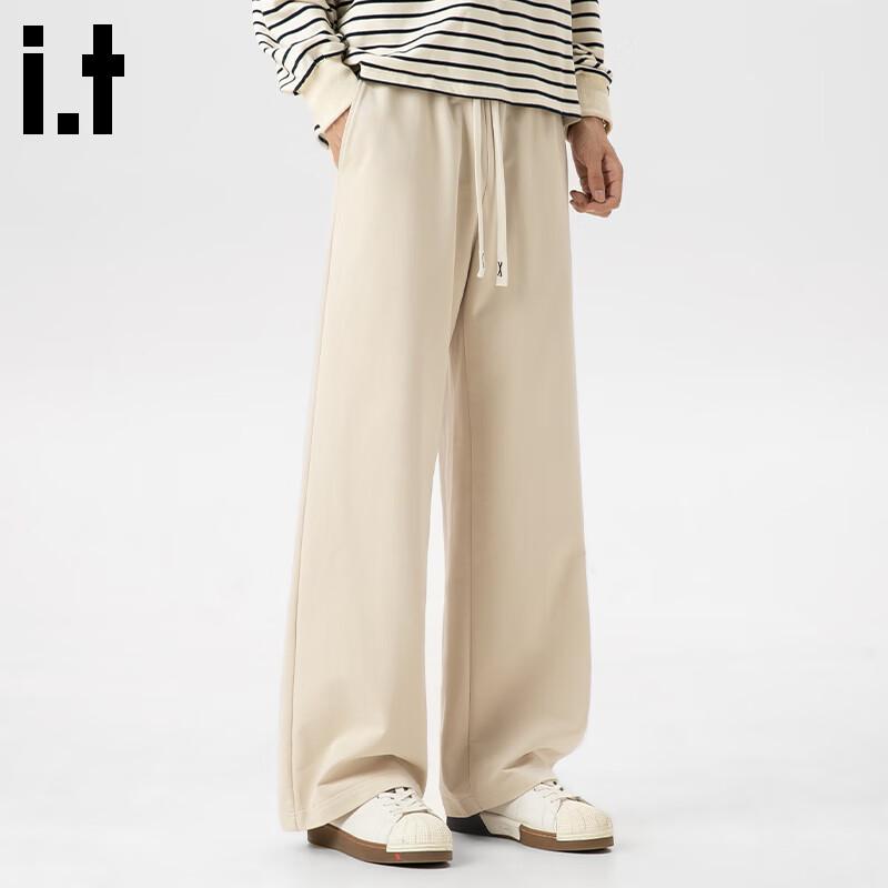 Fingercroxx Men's Heavyweight Knit Straight-Leg Casual Pants