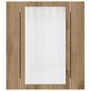 Vidaxl Szafka Łazienkowa Z Lustrem I Led, Dąb Artisan, 40X12X45 Cm