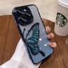 Electroplating Dream Butterfly Quicksand IPhone 16 Mobile Case Gradient Glitter Powder Applicable To Apple 15 ProMax Protective Case for Women