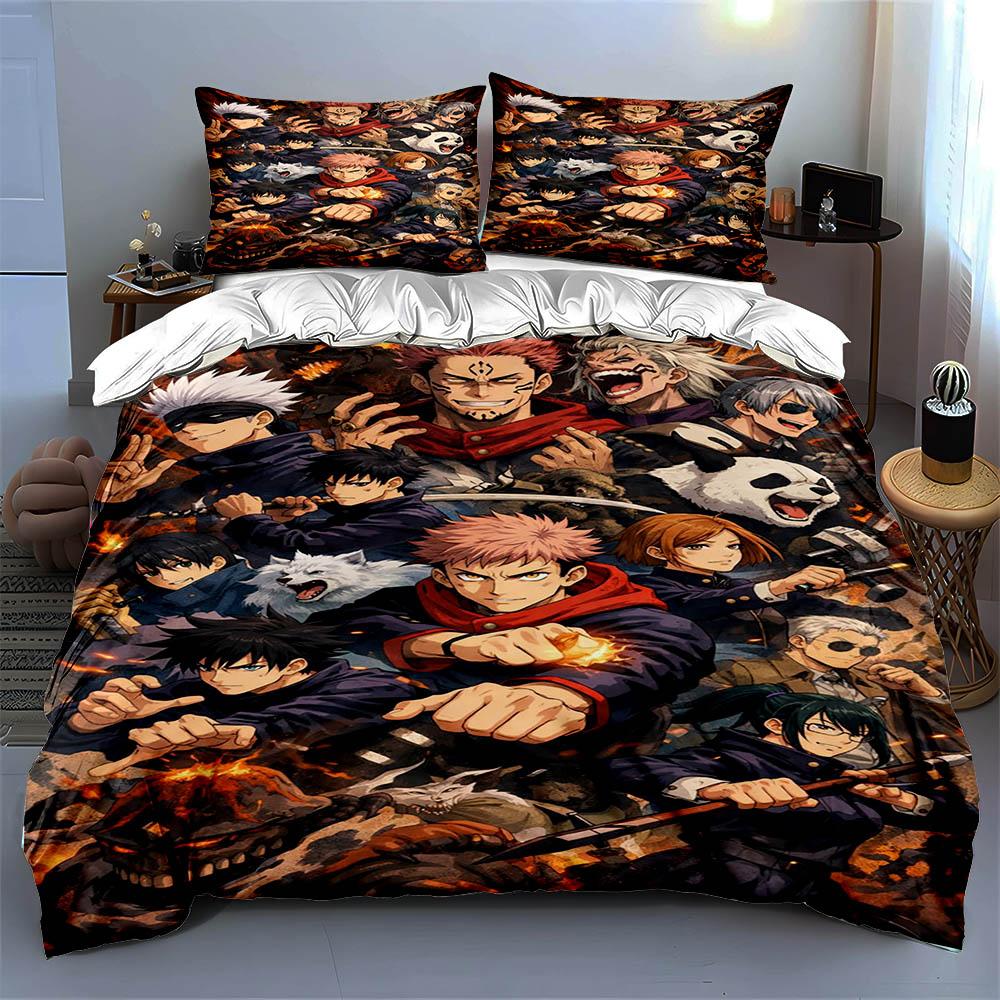 Anime Characters Collage. Bedding Duvet Cover Sets Duvet Covers Pillowcases Gifts (1 * Duvet Cover 2 * Pillowcases, Without Duvet Insert)