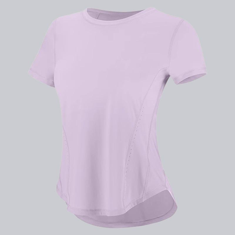 Women's Quick-Dry Fitness T-Shirt: Breathable, Slimming, Short-Sleeve Yoga & Running Wear