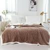 Tuff Lamb Fleece Nordic Sofa Blanket: Soft, Solid Color, Year-Round Use