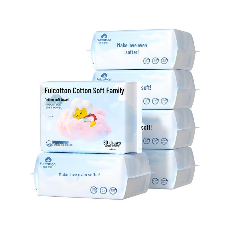 

Fulcotton Extra Thick 100% Cotton Baby Soft Wipes