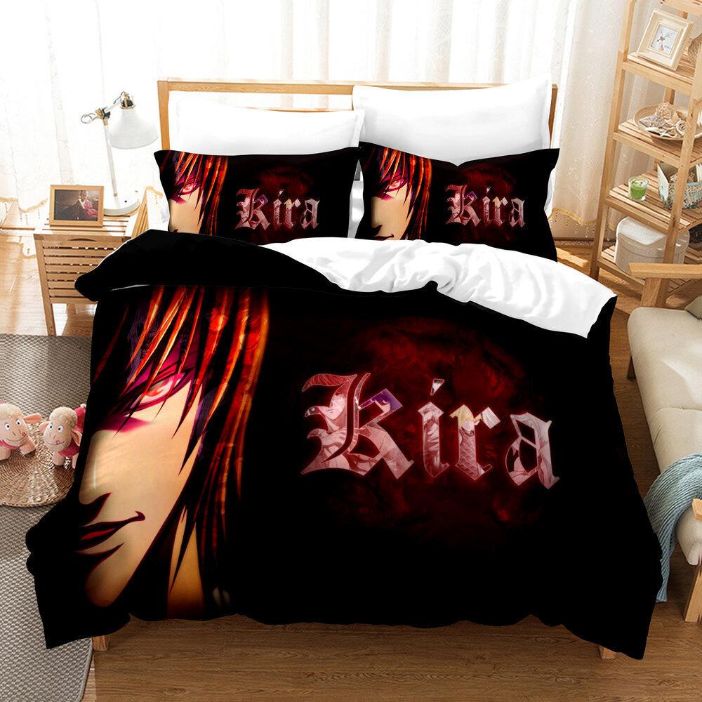 Cartoon Three-Piece Quilt Set Printing 3D Digital Printing Quilt Set UK 135*200cm