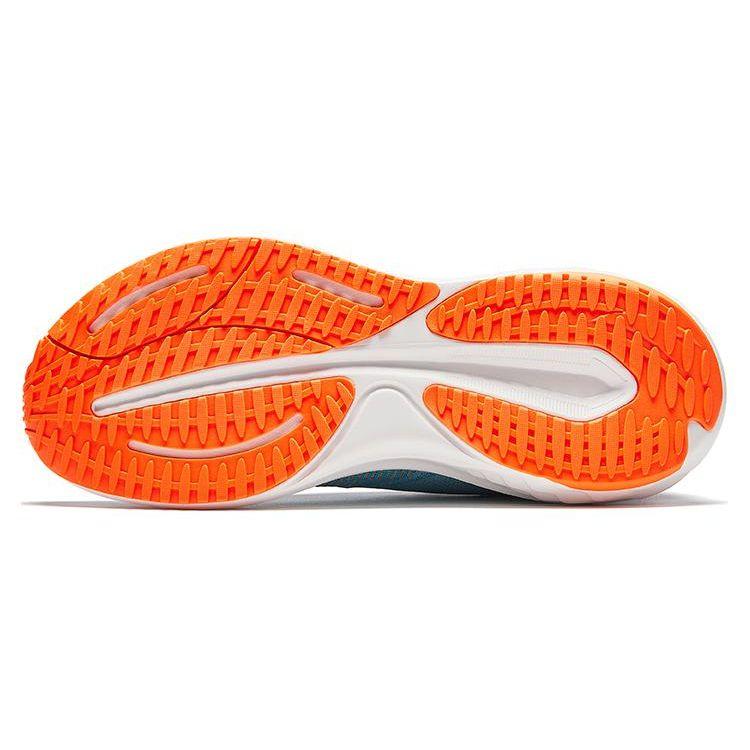 Anta Running Series Shock Absorption Non-Slip Low-Top Running Shoes Men Sneakers White Blue Orange 912425530-3