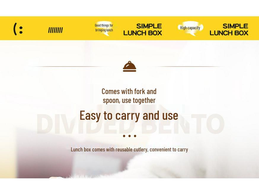 304 Stainless Steel Bento Lunch Box for Students and Office Workers - Microwave Safe and Leakproof