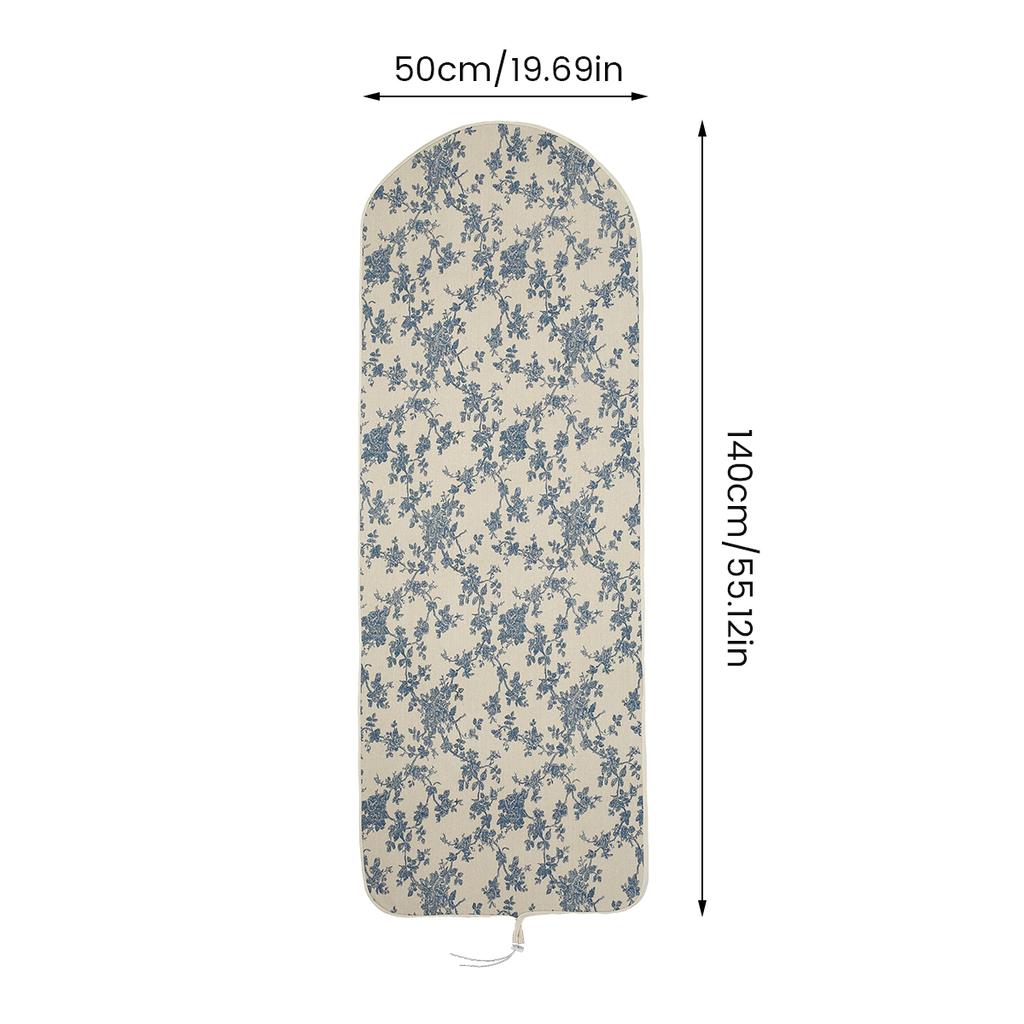 Cotton Ironing Board Cover Resists Scorching Ironing Drawstring Tightening Ironing Board Accessories Protector Cover 140x50cm