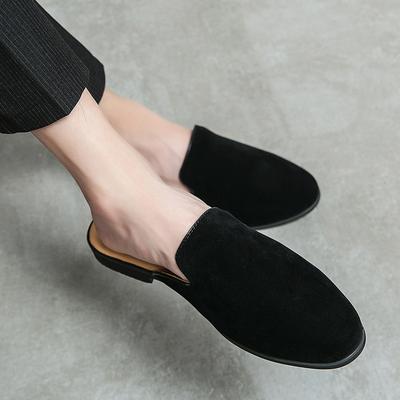 Herren Absatzlose Halbschuhe Herren Sommer Herren Wildleder Slipper Herren Ankleidezimmer Ein-Pedal Herrenschuhe
