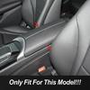 For Mercedes Benz C Class W205 GLC X253 Console Armrest Box Panel Cover Interior Car Accessories Carbon Fiber Pattern Stickers