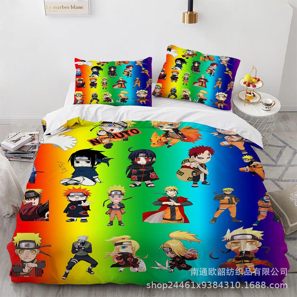 

3D Animation Digital Printing Three-Piece Bedding Quilt Cover EU Twin 135x200cm
