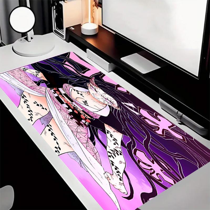 Demon Slayer Nezuko2 Theme Premium Non-slip Mouse Pad with Stitched Edges,Durable Rubber Material,for Desktop & Gaming Great Gifts