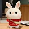 Weiches Kaninchen Lalafanfan Kaninchen Café Mädchen Plüschtier Niedlich 30cm Kawaii Lalafanfan Puppe mit Brille mit Kleidung Spielzeug Geschenk