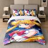3-teiliges Bettwäsche-Set, Sailor Moon 1 Bettbezug und 2 Kissenbezüge, Bedruckte Bettwäsche-Dekoration für Gästezimmer
