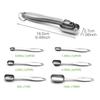 6Pcs Measuring Spoons Set Stainless Steel Teaspoon Coffee Sugar Scoop Powder Spice Seasoning Spoon Kitchen Baking Measuring Tool