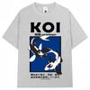 Japanese Style Koi Graphic T Shirt Unisex Women Fashion Popular Short Sleeve Top pure Cotton Casual Tshirts Streetwear Gifts 2026
