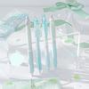 4PCS Ergonomic Handle Gel Inks Pen Refillable Retractable Gel Pen with Plastic Clip 0.5MM Black Inks for Office School