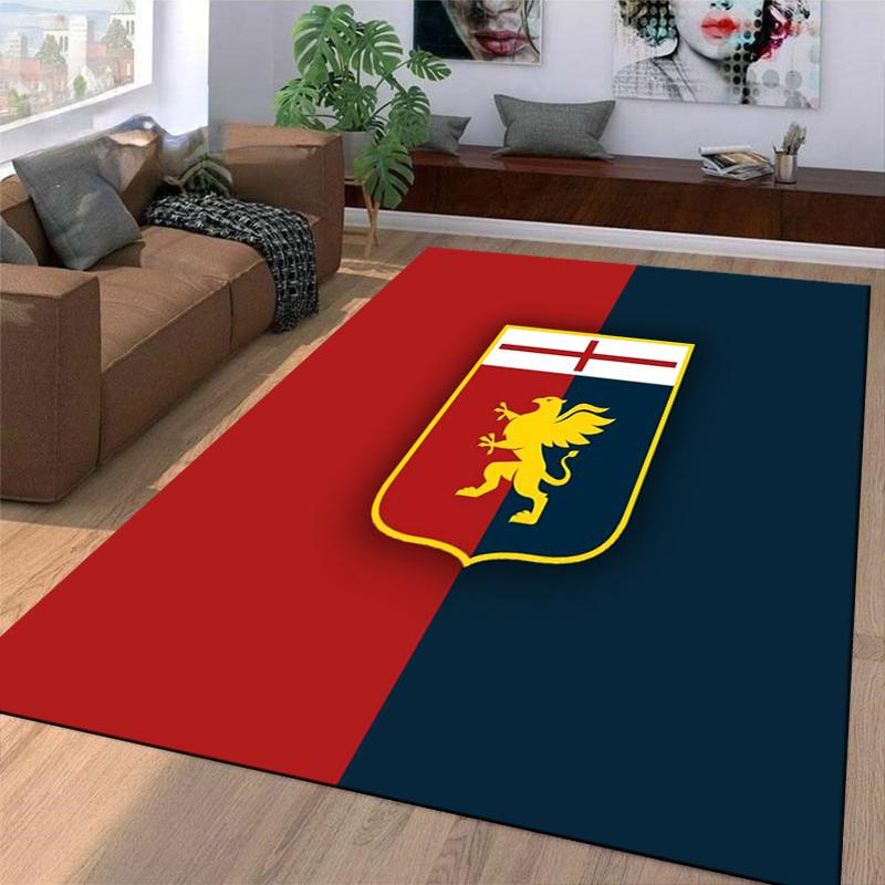 Luxury Carpet with Griffin Emblem Red and Blue Classic Design Suitable for use as an anti-slip for living room bedroom sofas