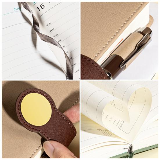 2026 Schedule Planner Notepad A5 Magnetic Closure Planner Color-Blocked Productivity Notebook with 12-Month Organizer