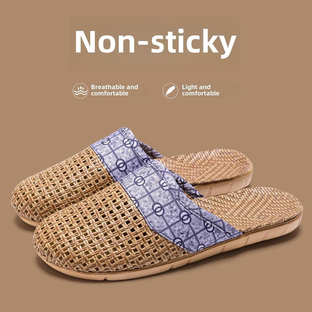 

Сандалии и тапочки Four Seasons, хлопковые и льняные тапочки для гостиниц, женские, весна, осень и лето, домашние тапочки для пар из льна для дома 39-40