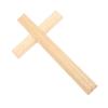Wooden Crucifix Wall Decor 30cm Simple Smoothly Polished Wood Wall Hanging Crucifix