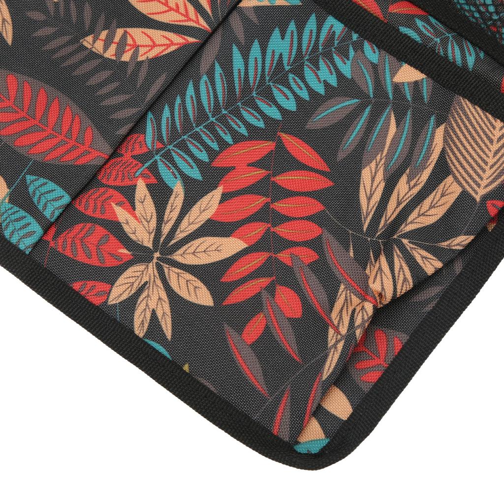 Apoio de Joelhos de Jardim Bolsa de Ferramentas Bancos de Jardim Bancos Bolsa Lateral para Armazenamento Pendurada Bolsa com Bolsos de Alça Folhas Vermelhas