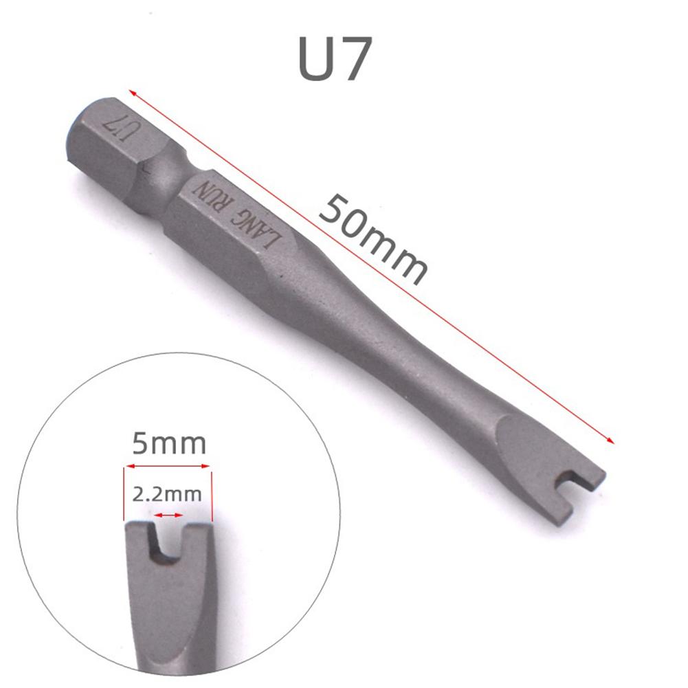 

1PC U4 For U5 U6 U7 U8 50mm U-Y-Type Thiangle Screwdriver Bit Electric Screw Driver