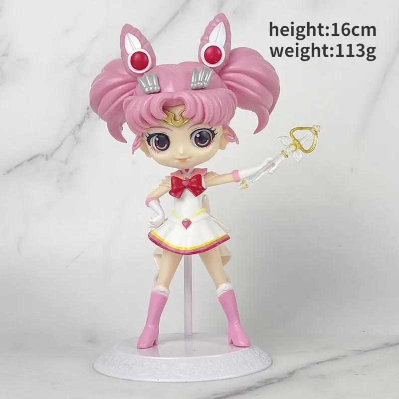 Sailor Moon Anime Tsukino Usagi Chibiusa Action Figures Collection Figure Car Cake Ornament Ornament Toys Presents