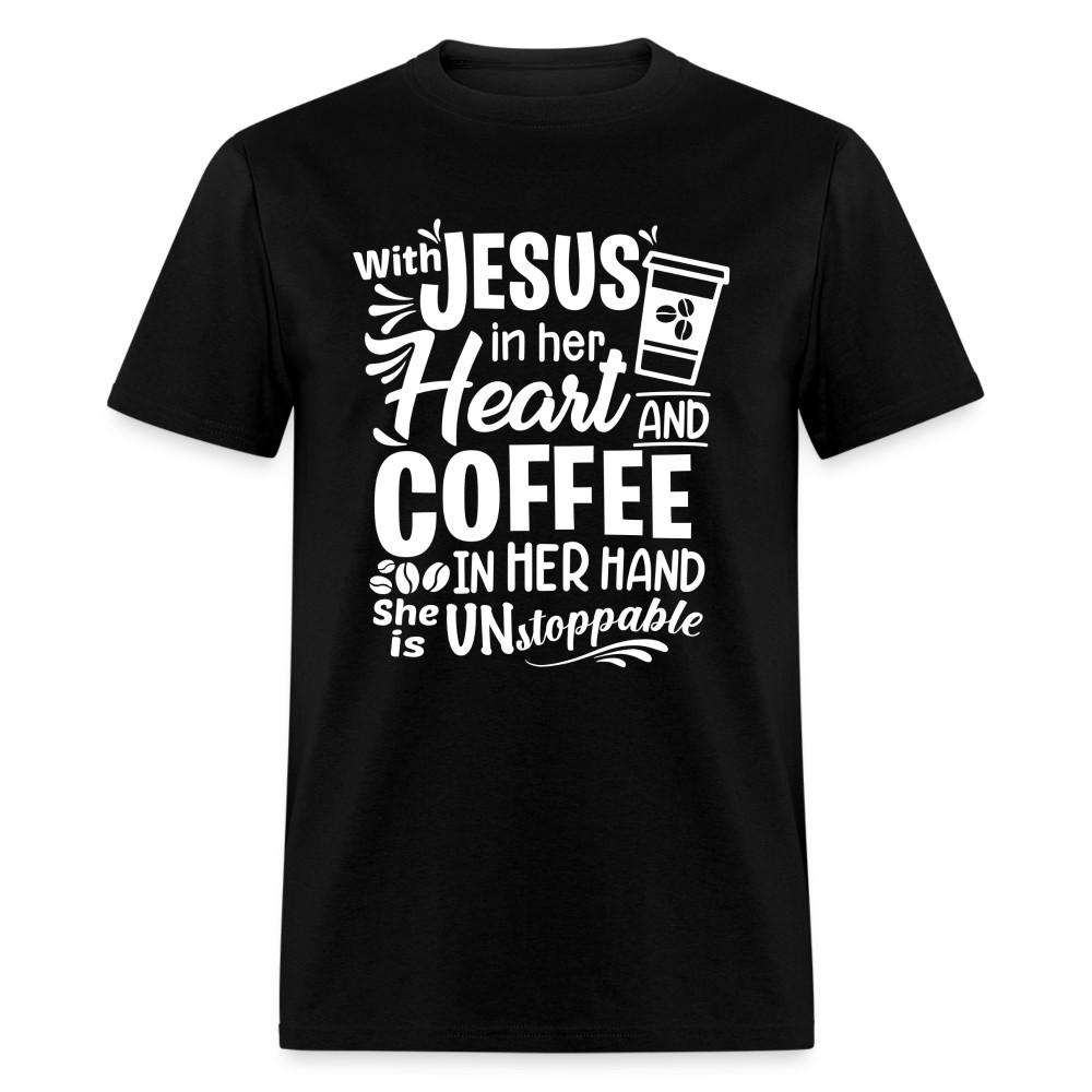 

With Jesus in her heart shirt Catholic Religious T-Shirt size S-6XL S