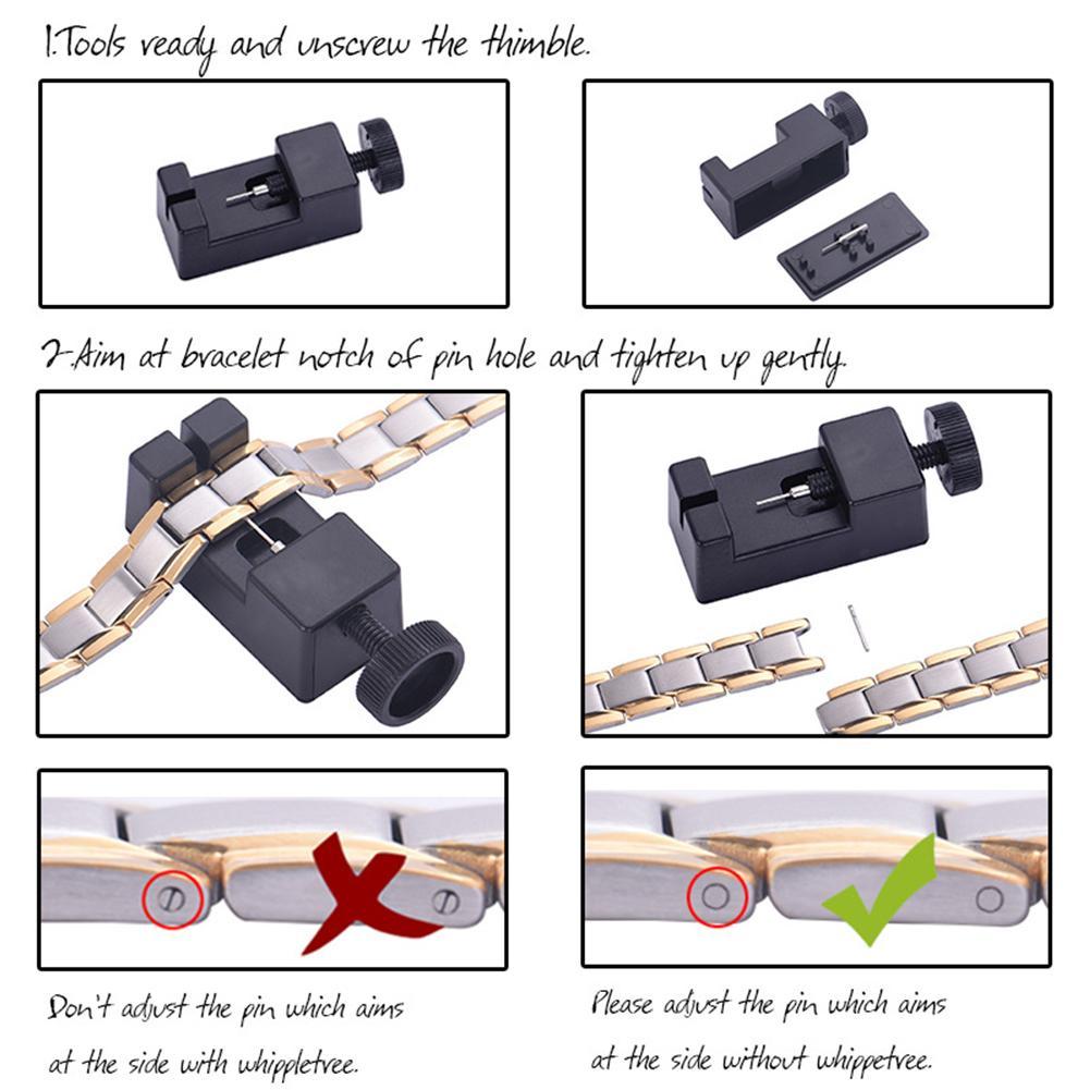 1/5/10PCS Watch Link Remover Kit,Adjustable Watch Band Strap Bracelet Link Pin Remover Repair Tool Kit,Watch Resize Shorten Tool
