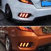 Super Bright Rear Lights Brake Lamp for Civic Sedan 2016 2017 2018 Super Bright Car Bumper Reflector Lamps Tail Lights Assemblies Stripe-Type