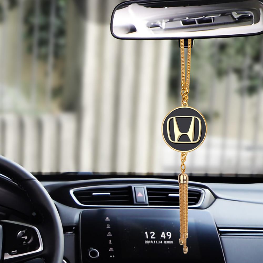 Auto Styling Car Rearview Mirror Pendants Emblem Hanging Ornaments Accessorie For Honda Mugen Power Civic Accord Odyssey City RF6 wsvj7