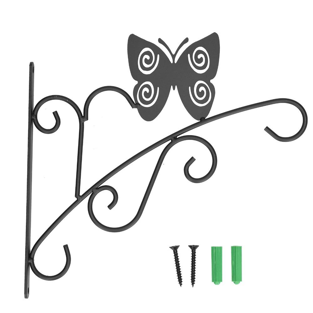 11.3x9.8x0.6in Iron Hanging Plant Bracket Terrace Plant Hanging Rack
